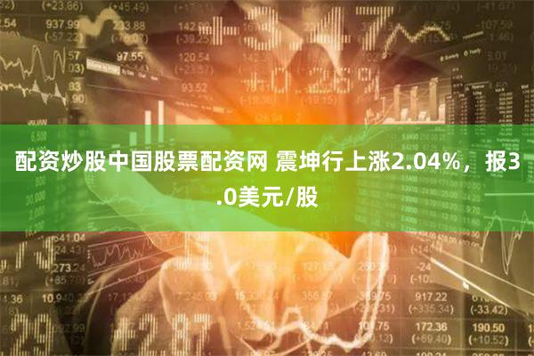 配资炒股中国股票配资网 震坤行上涨2.04%，报3.0美元/股