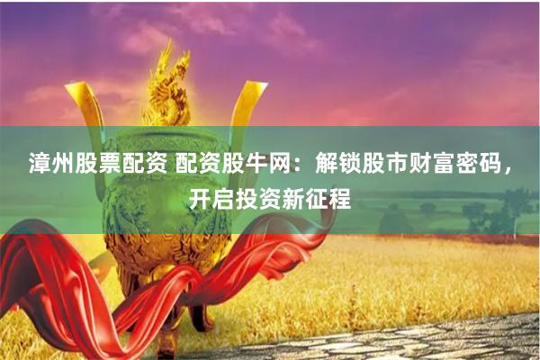 漳州股票配资 配资股牛网：解锁股市财富密码，开启投资新征程